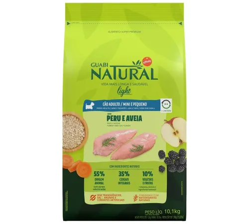 Guabi Natural Dog Mini Light (Индейка, овес), 10,1 кг