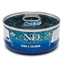 Консервы Farmina N&D Ocean Cat (Тунец, лосось), 70 г
