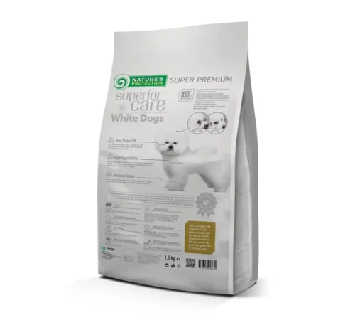 Nature's Protection SC White Dogs Adult Small and Mini Breeds (Ягненок), 1,5 кг