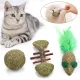 Котики собачки Игрушка Мышка из кошачьей мяты с пером, 12 см