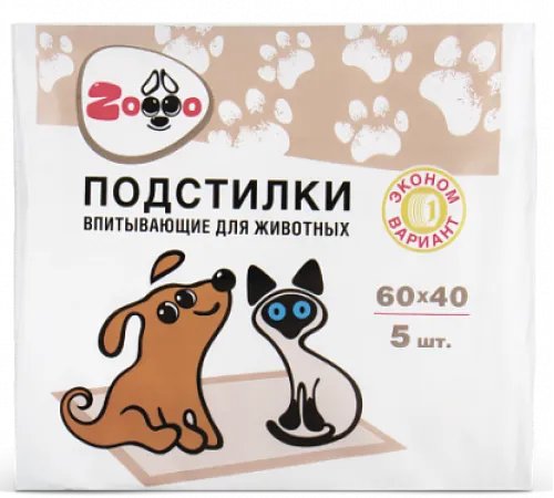 MODUM Подстилка для животных Zoooo Standard, 60х40 см/5 шт