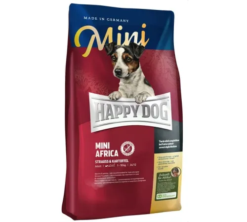 Happy Dog Sensible Mini Africa (Страус) 800 г