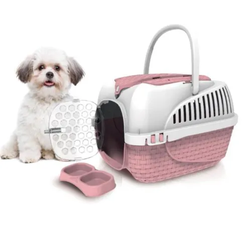 Bama pet Переноска для животных Kennel Tour, розовая