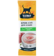 ТИТБИТ Крем-суп для кошек с кусочками утки, 35 г