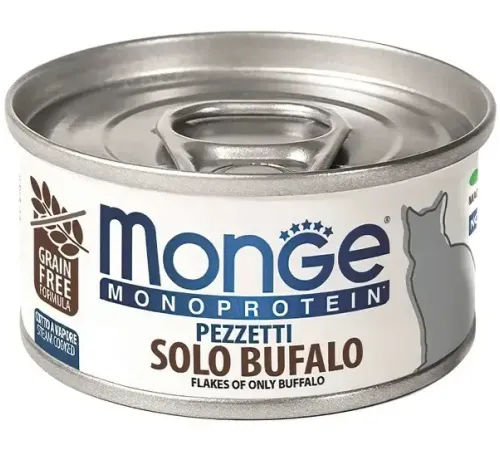 Monge Cat Monoprotein Мясные хлопья из мяса буйвола, 80 г