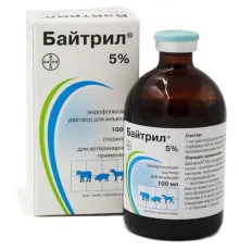 Bayer Байтрил 5% (Энрофлоксацин) 100 мл