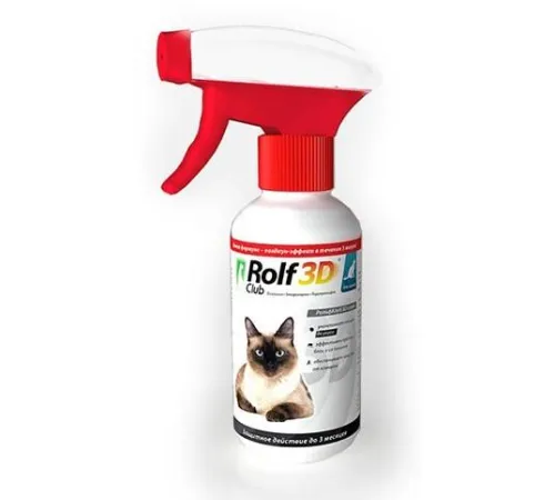Экопром Спрей RolfClub 3D для кошек 200 мл