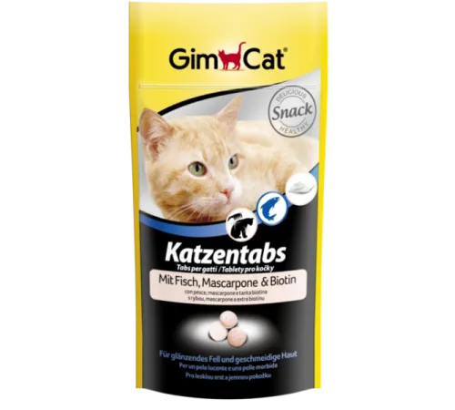 Gimcat Витамины для кошек с рыбой и маскарпоне, 40 г