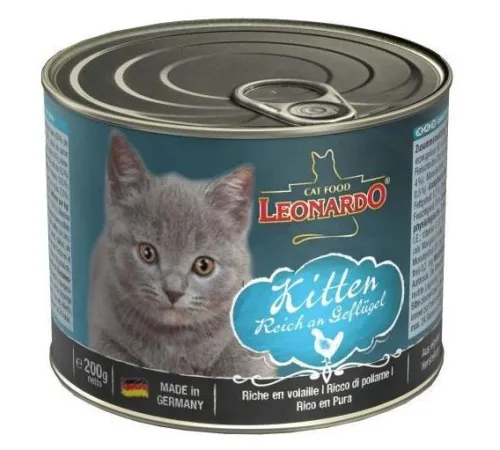 Leonardo Kitten (Poultry) 200 г х 10 шт