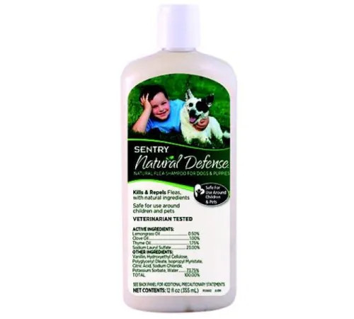 Sentry Natural Defense Шампунь от блох и клещей для собак, 355 мл