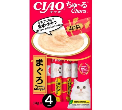 INABA CIAO Churu Тунец Магуро, 4 х 14 г (упаковка)