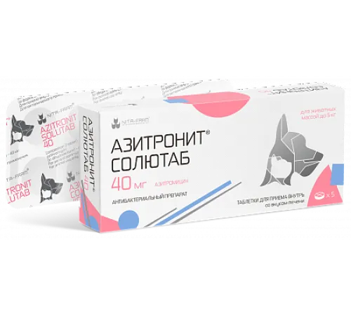 Nita-Farm Азитронит Солютаб, 40 мг/5 таб.