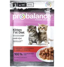 ProBalance Консервированный корм 1'st Diet Kitten (Телятина в желе), 85 г