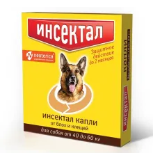 Экопром Инсектал капли для собак от 40 до 60 кг 4,3 мл