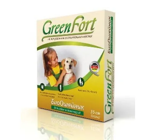 Экопром GreenFort Премиум БиоОшейник для мелких собак 35 см