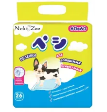 NekiZoo Однораз. впитывающие пеленки, 60х60 см, 26 шт./уп.