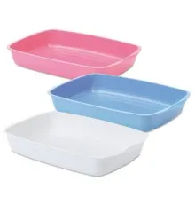 Лоток без борта SAVIC Kitten little tray 38,5х27,5х6,3 см белый