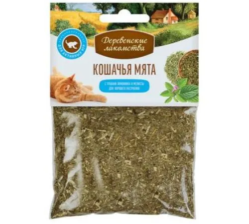 Кошачья мята Деревенские лакомства Лимонник + Мелисса 15 г