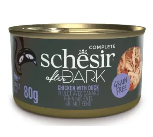 Schesir After Dark (Курица, утка в бульоне), 80 г
