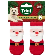 Triol NEW YEAR Носки для собак Дед Мороз, XL