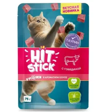 Hitstick для кошек (Говядина в соусе), 75 г х 28 шт