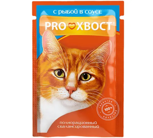 Proхвост для кошек (Рыба в соусе), 85 г