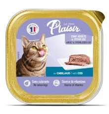 Plaisir Паштет для кошек (Треска), 100 г