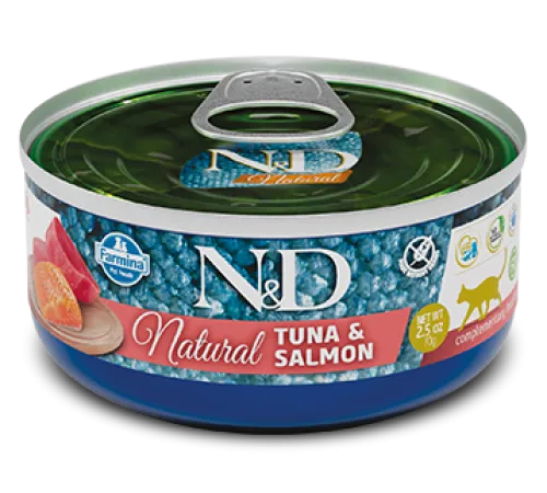 Консервы Farmina N&D Natural Cat (Тунец, лосось), 70 г