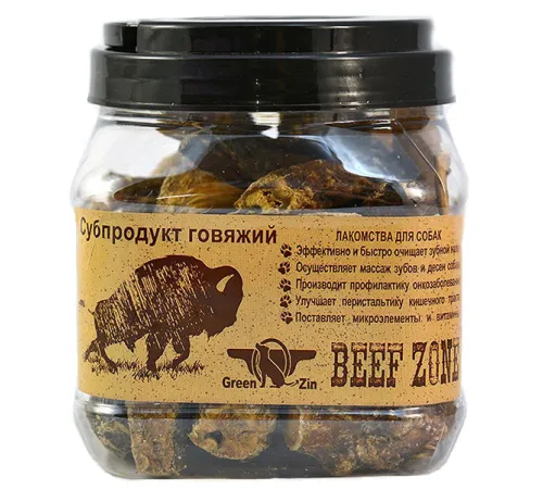 GreenQZin Сушеный говяжий пенис (малый) 100 г