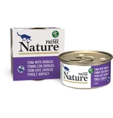 Prime Nature Консервы (Тунец с ширасу в бульоне) для кошек, 85 г