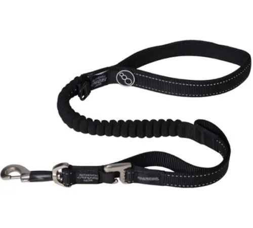 Удлиненный поводок Rogz Control Lead Black M, 16 мм/1,4 м