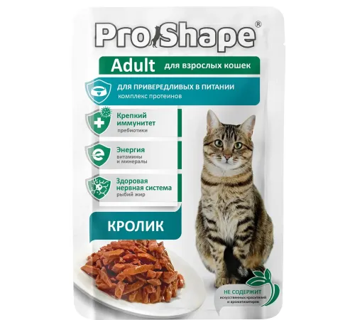 ProShape Пауч Adult Cat (Кролик), 75 г