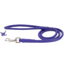Поводок Collar Glamour круглый, фиолетовый, 6 мм 122 см