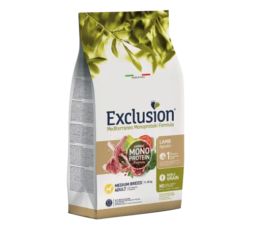 Exclusion Monoprotein Noble Grain Adult Medium (Ягненок), 3 кг