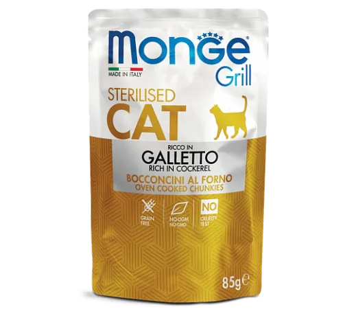 Monge Пауч Grill Sterilised Cat (Курица), 85 г