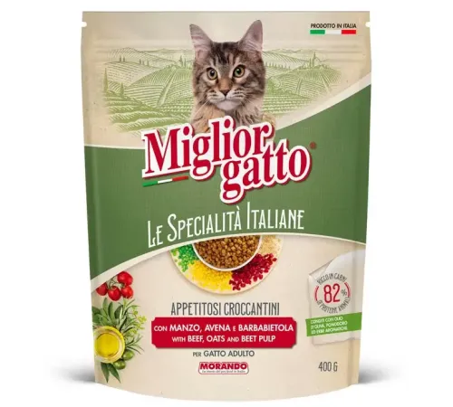 Miglior gatto Le Specialità Italiane Adult (Говядина, овес и свекла), 400 г