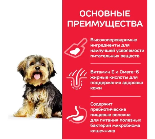 Hill's Science Plan Sensitive Stomach & Skin для собак мелких пород (курица) 1,5 кг