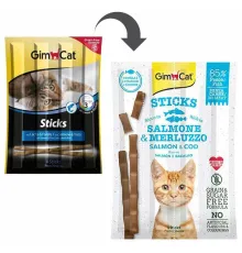 GimCat Палочки с лососем и треской, 4 шт/уп.