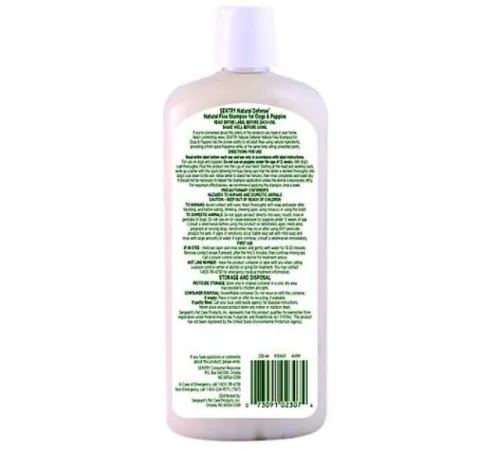 Sentry Natural Defense Шампунь от блох и клещей для собак, 355 мл
