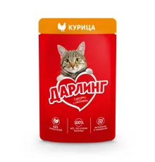 Дарлинг Консервы для кошек (Курица в подливе), 75 г