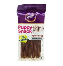 Gnawlers Puppy Twist Лакомство для собак с ягненком 80 г