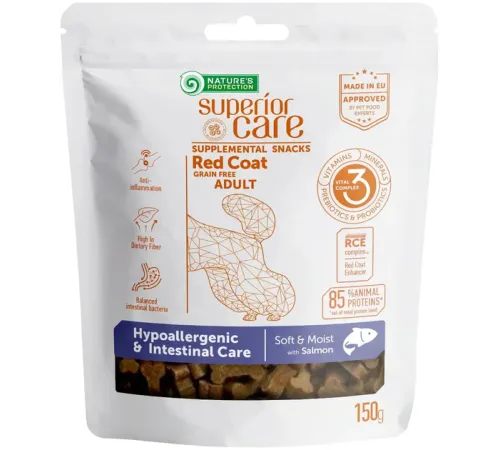 Nature's Protection Superior Care Red Coat Hypoallergenic & Intestinal Care (Лосось), 150 г