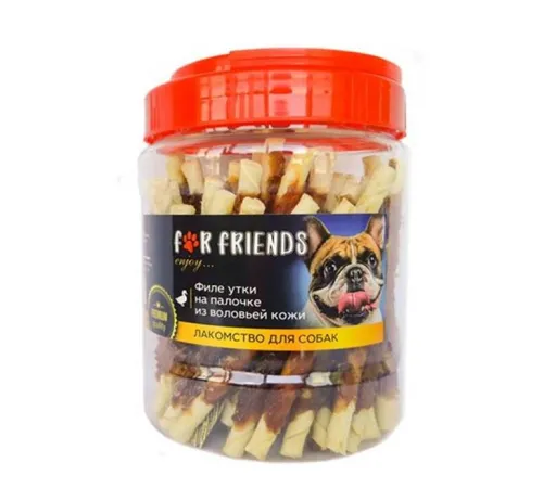 For Friends Филе утки на палочке из воловьей кожи, 500 г