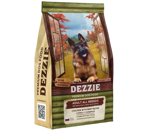 Dezzie Adult Dog (Курица, говядина), 3 кг