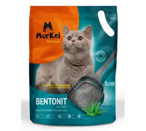 Murkel Наполнитель бентонитовый (Алоэ вера), 5 л/4 кг