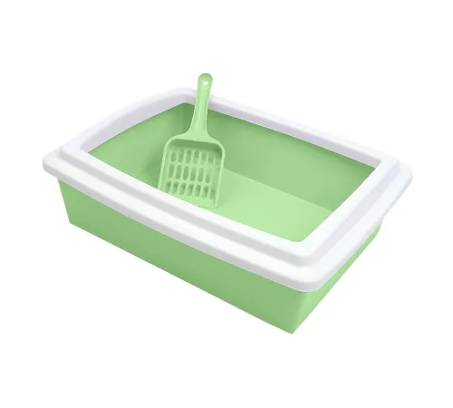 HaisenPet Лоток для кошек с лопаткой, 38 см х 29 см х 12 см