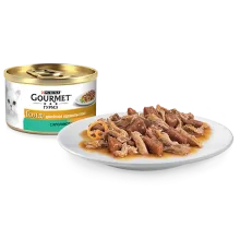 Gourmet Голд Двойное удовольствие с кроликом и печенью, 85 г