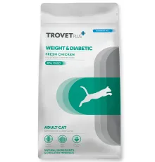Trovet Plus Weight & Diabetes Cat (Курица), 1,2 кг