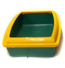 Лоток с бортом ВАКА, 41х31х9,5 см, красный
