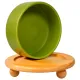 Mr.Kranch Миска на бамбуковой подставке Bamboo, зеленая, 850 мл